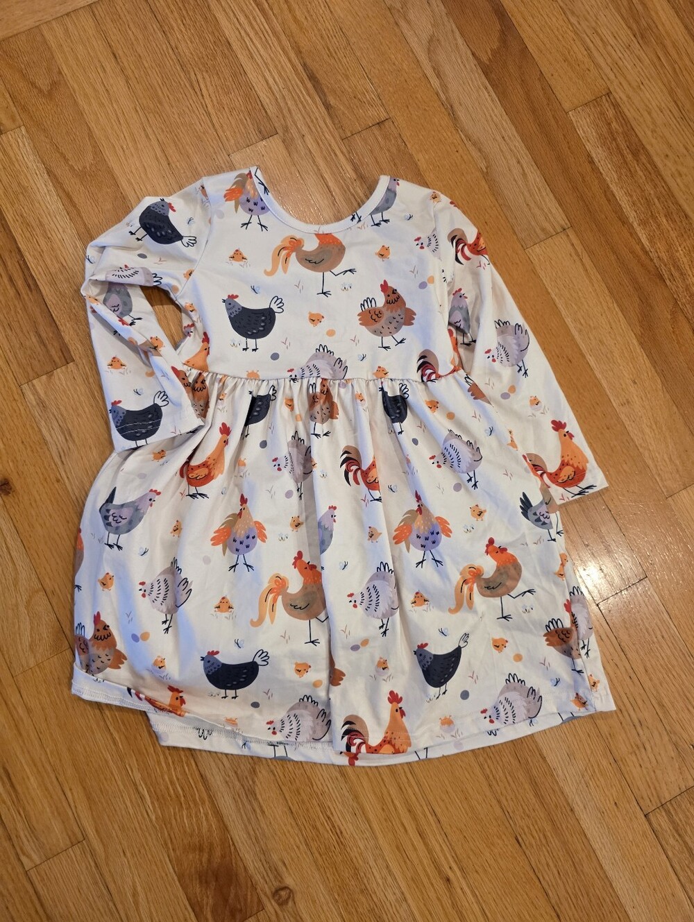 Chicken Long Sleeve Dress